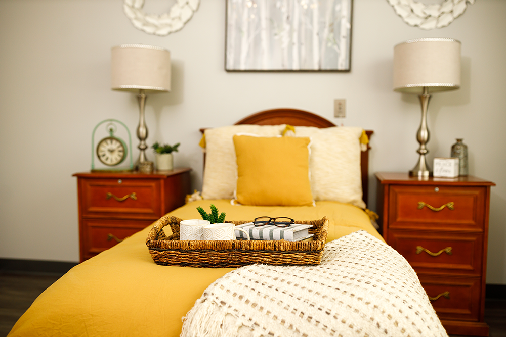 Cozy Suite Bed with serving tray
