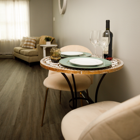 Cozy in suite dining table