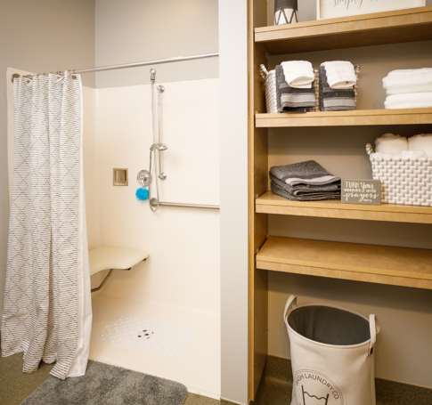 Private bathroom with walk in shower